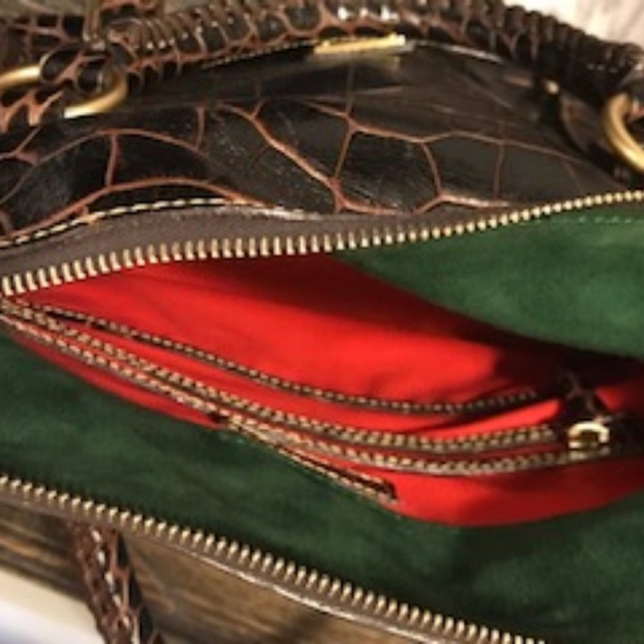 Dooney & Bourke Croc-Embossed Satchel Handbag